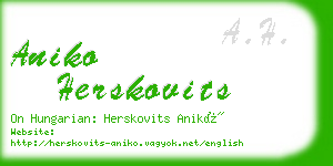 aniko herskovits business card